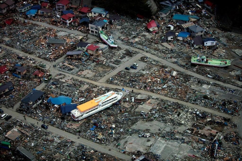 Auswirkung des Tsunamis in Japan 2011