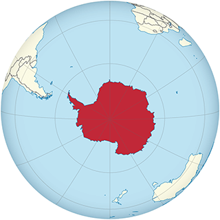 Lage der Antarktis